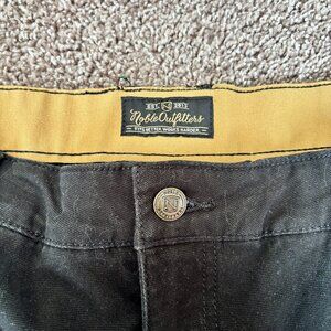 Noble Outfitters Women’s Canvas Work Pants Size 16, Black Straight Leg